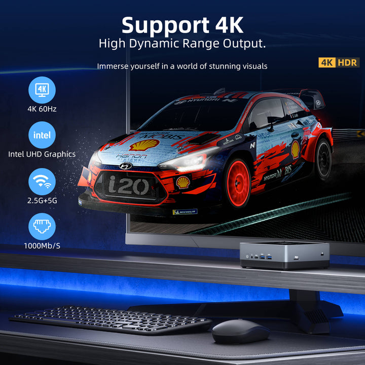 Mini Desktop Computer support 4k