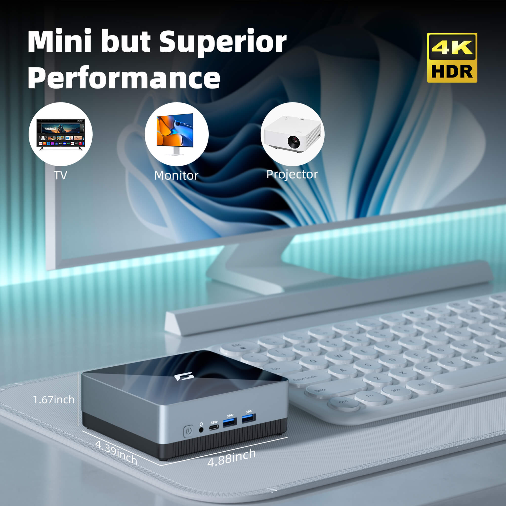 Mini PC CyberGeek Intel Small Desktop Computers Linux & Windows Pro ...
