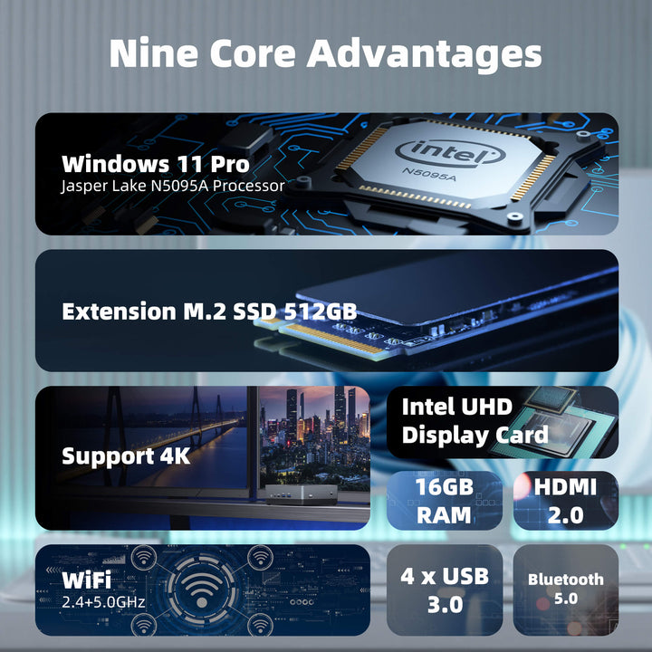 Windows Mini Computer Specification Mini PC CyberGeek Intel Small Desktop Computers Linux & Windows Pro ...
