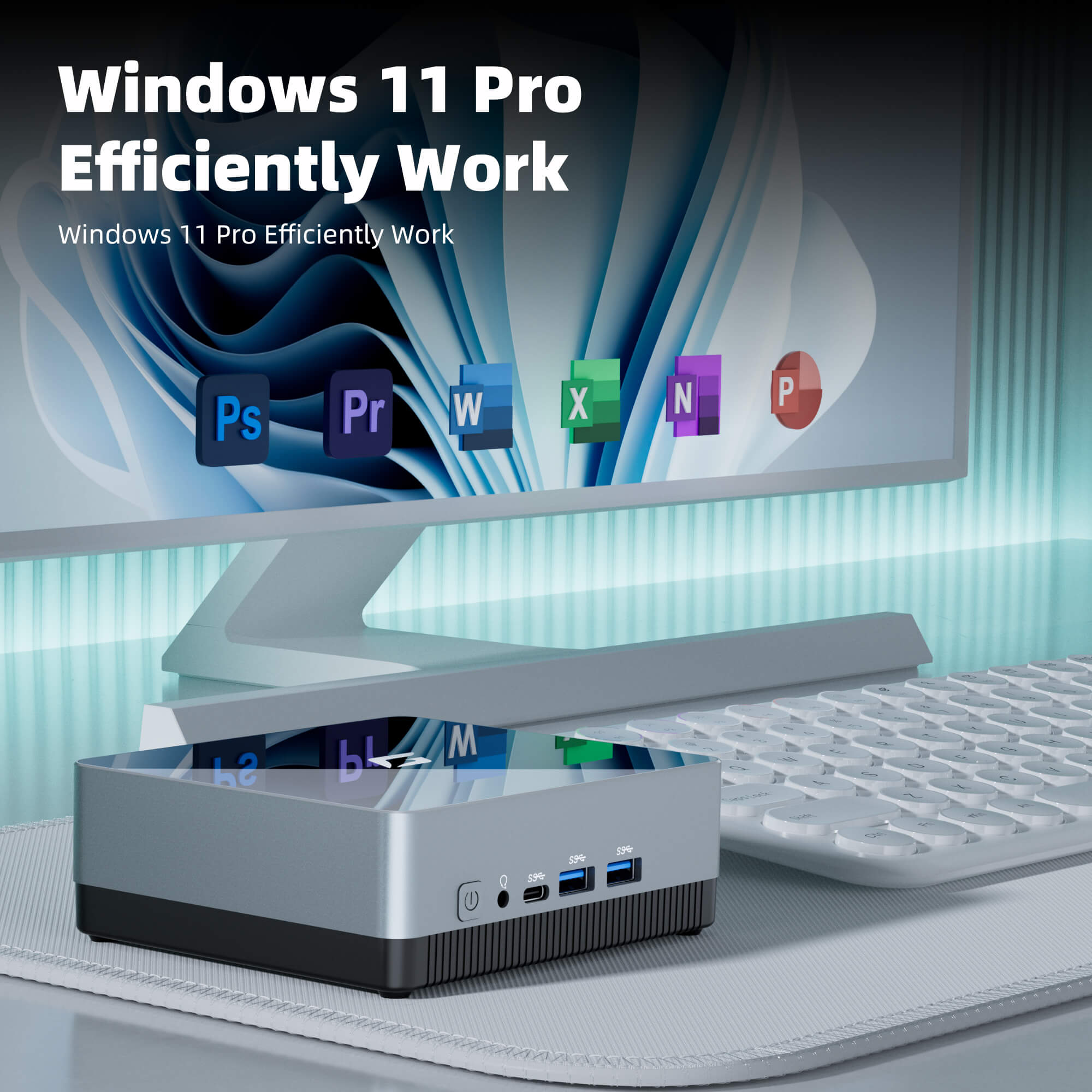 Mini PC CyberGeek Intel Small Desktop Computers Linux & Windows Pro ...