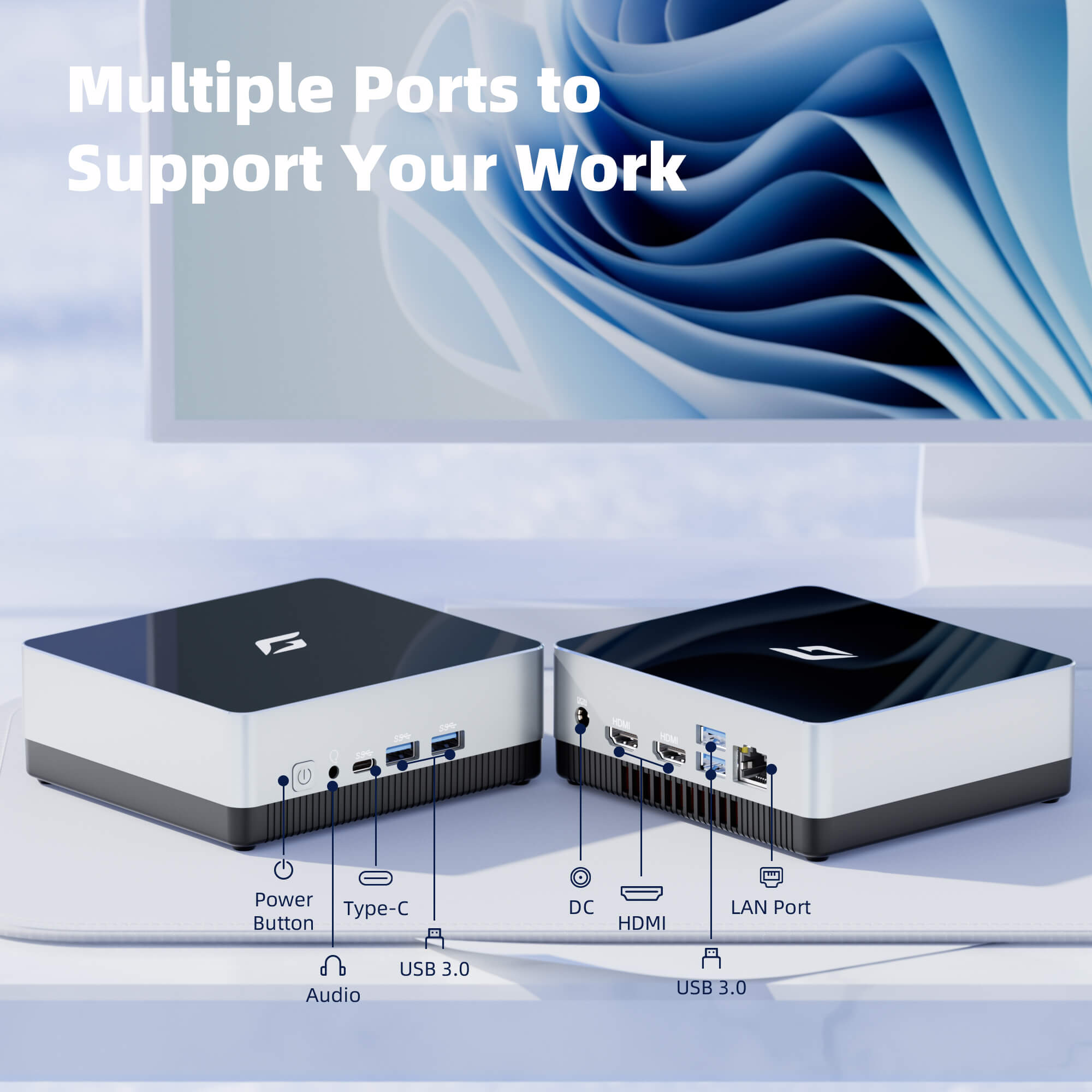 N100 Mini Pc Rack Desktop Mini Computer N100 Processors Nano A1 Win 11 Pro 8GB – CyberGeekPC